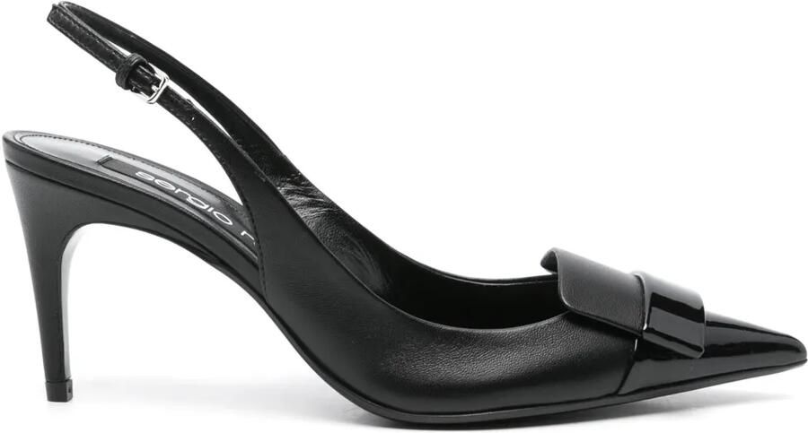 Sergio Rossi SR1 75 mm slingback pumps Zwart
