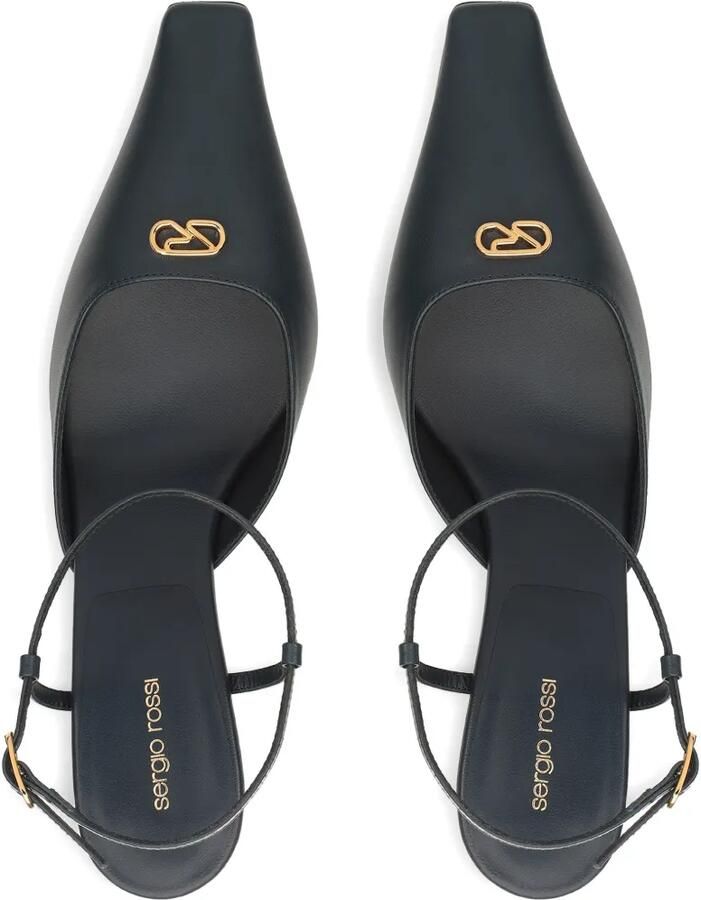 Sergio Rossi Surge pumps met logoplakkaat Blauw - Foto 3
