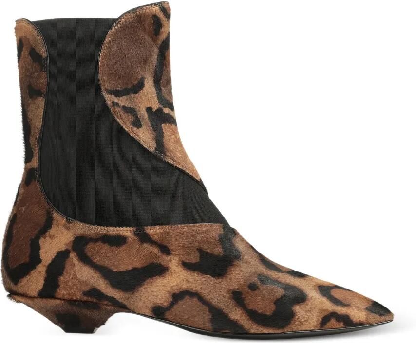 Sergio Rossi Tensile enkellaarzen met luipaardprint Bruin