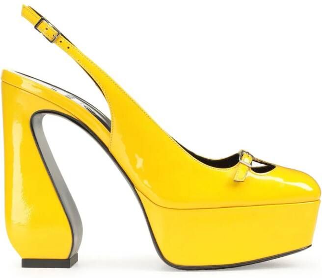 Sergio Rossi Si Rossi slingback pumps Geel