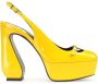 Sergio Rossi Si Rossi slingback pumps Geel - Thumbnail 1