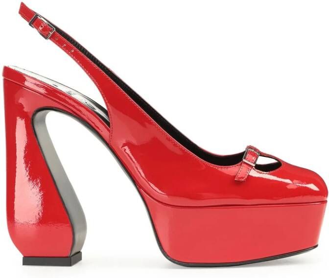 Sergio Rossi Si Rossi slingback pumps Rood