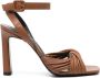 Sergio Rossi Sr Akida leren sandalen Bruin - Thumbnail 1