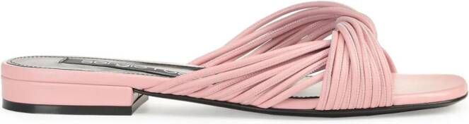 Sergio Rossi sr Akida geweven sandalen Roze