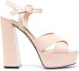 Sergio Rossi Alicia sandalen met platform Beige - Thumbnail 1