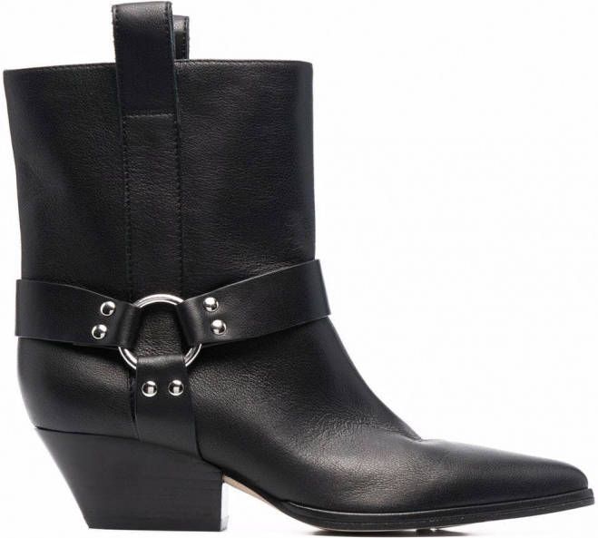 Sergio Rossi sr Janye biker boots Zwart