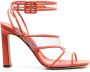 Sergio Rossi Sr Lunettes sandalen met open neus Oranje - Thumbnail 1