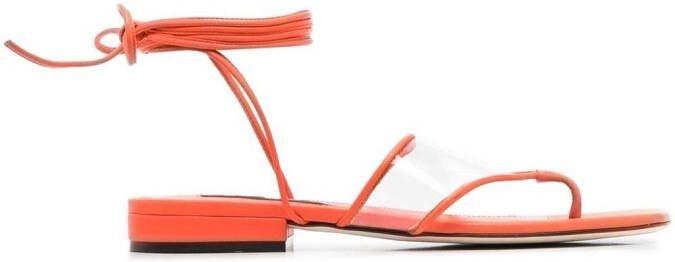 Sergio Rossi Sr Lunettes sandalen met open neus Oranje