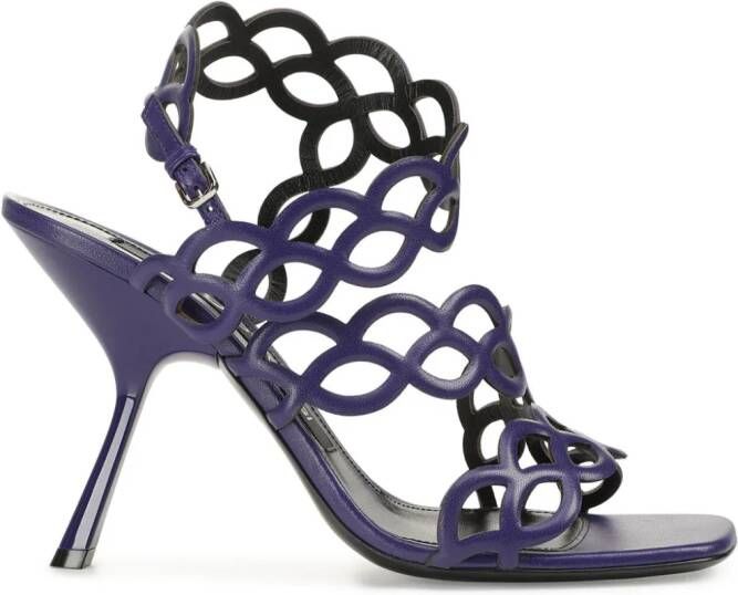 Sergio Rossi sr Mermaid 60mm lakleren sandalen Paars