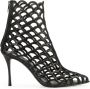 Sergio Rossi sr Mermaid 90mm geperforeerde pumps Zwart - Thumbnail 1