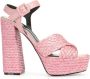 Sergio Rossi sr Seville sandalen met plateauzool Roze - Thumbnail 1