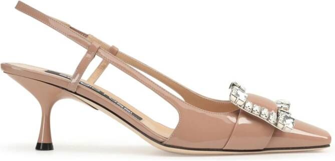 Sergio Rossi SR Twenty pumps verfraaid met kristallen Beige