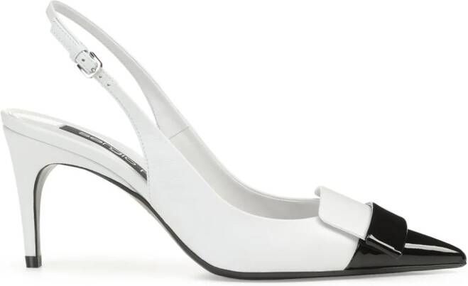 Sergio Rossi SR1 slingback pumps Wit