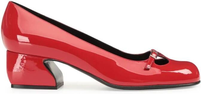 Sergio Rossi Sr1 leren pumps Rood