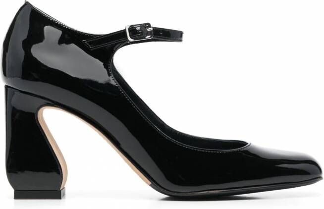 Sergio Rossi SR1 pumps met blokhak Zwart