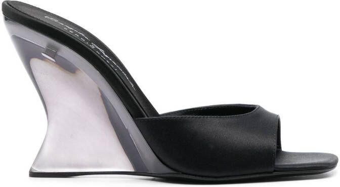 Sergio Rossi x Evangelie Smyrniotaki sandalen met sleehak Zwart