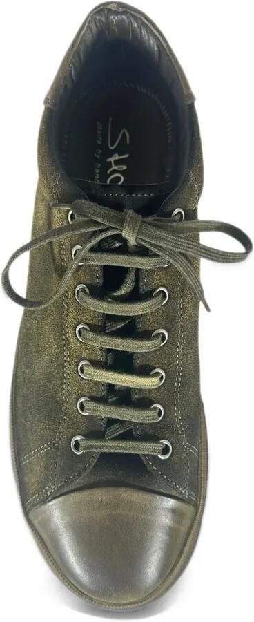 Shoto distressed-effect platform sneakers Groen - Foto 2