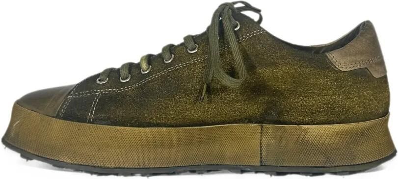 Shoto distressed-effect platform sneakers Groen - Foto 3