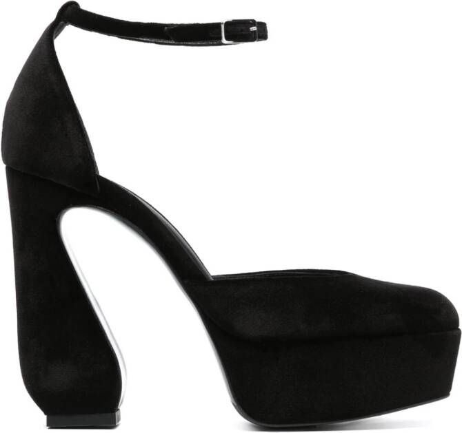 Si Rossi Pumps met bewerkte hak Zwart