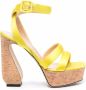 Si Rossi Antonia sandalen Geel - Thumbnail 1