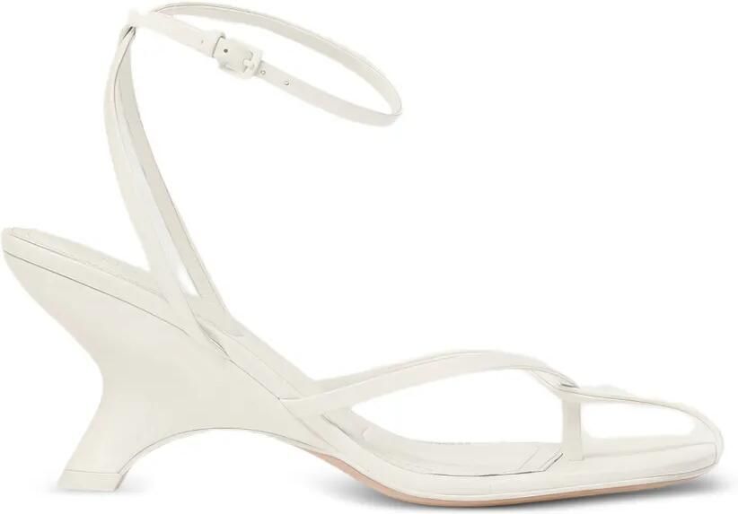 SIMKHAI Kelsey leren sandalen met hak Wit