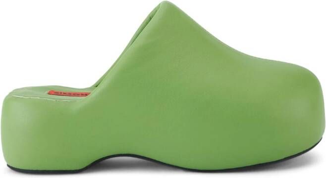 Simon Miller Bubble muiltjes met plateauzool Groen