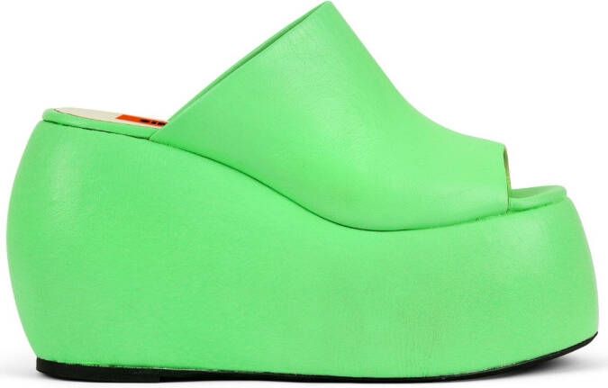 Simon Miller Bubble sandalen met sleehak Groen