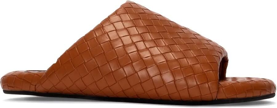 Simon Miller Bubble slippers met geweven design Bruin