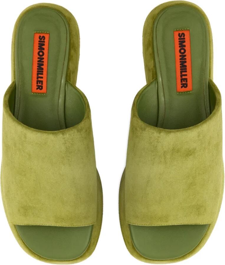 Simon Miller Cloudy suède sandalen met plateauzool Groen - Foto 2