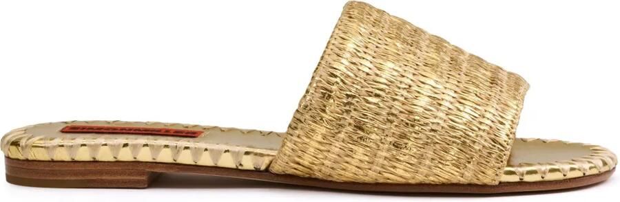 Simon Miller Raffia Salerno slippers Goud