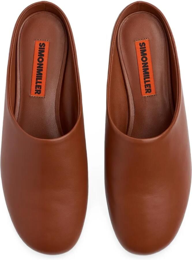 Simon Miller Riad leren slippers Bruin - Foto 2