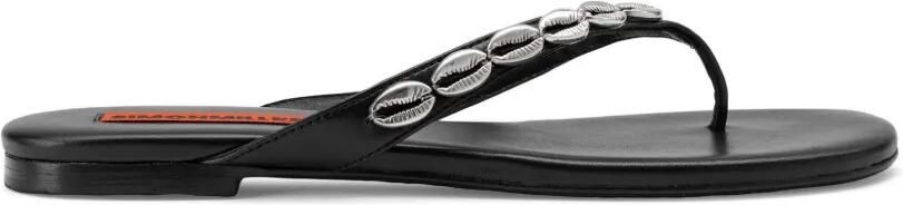 Simon Miller Riviera teenslippers met schelp Zwart