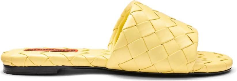 Simon Miller Salerno geweven sandalen Geel