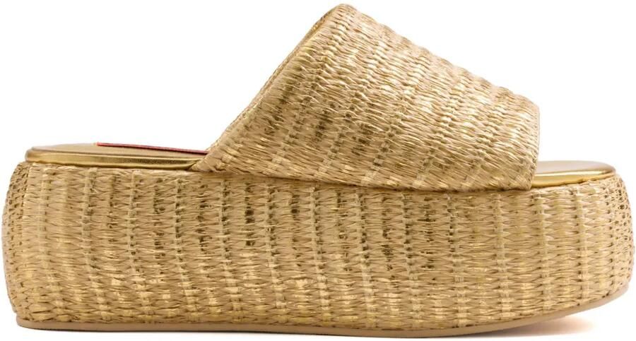 Simon Miller Slippers met metallic afwerking Goud