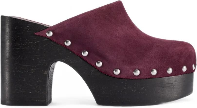 Simon Miller Sol clogs met plateauzool verfraaid met studs Rood