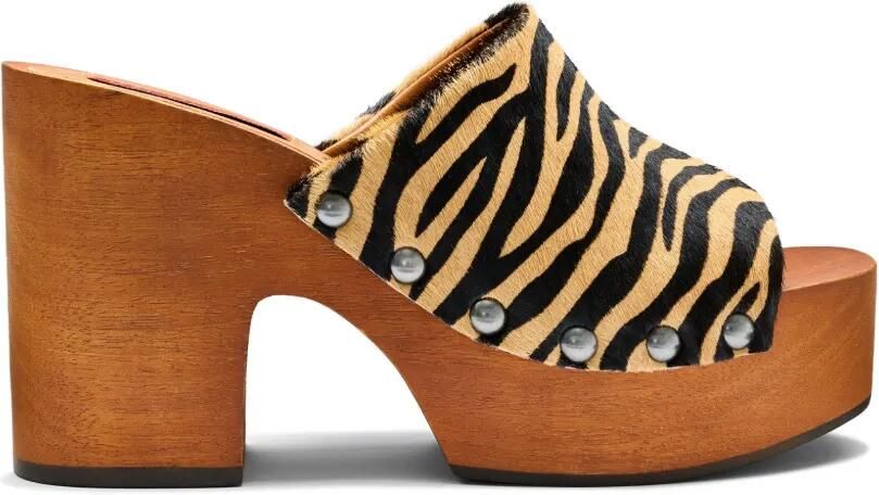 Simon Miller Sol sandalen met zebraprint Bruin