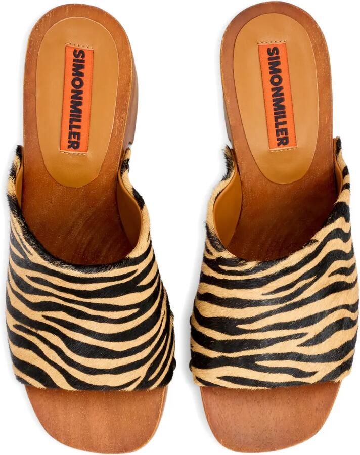 Simon Miller Sol sandalen met zebraprint Bruin - Foto 2