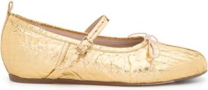 Simone Rocha Ballerina's met ronde neus Goud