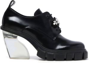 Simone Rocha Leren pumps Zwart