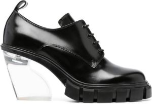 Simone Rocha Leren pumps Zwart