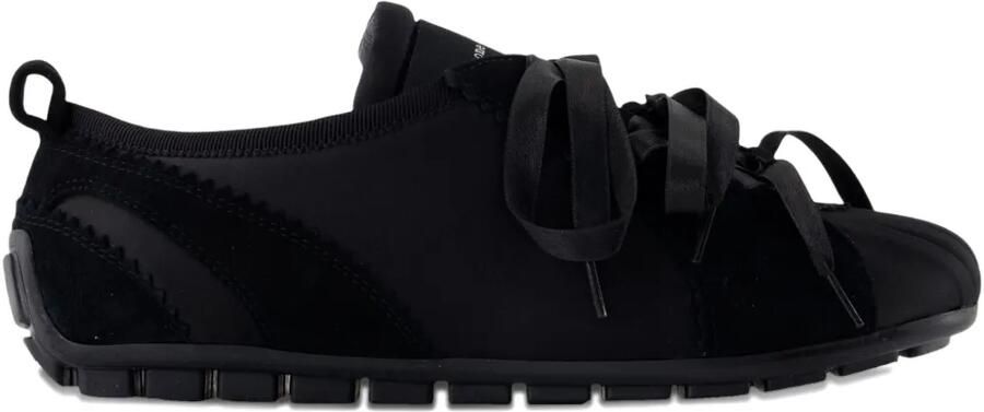 Simone Rocha Ballerina Grip leren sneakers Zwart