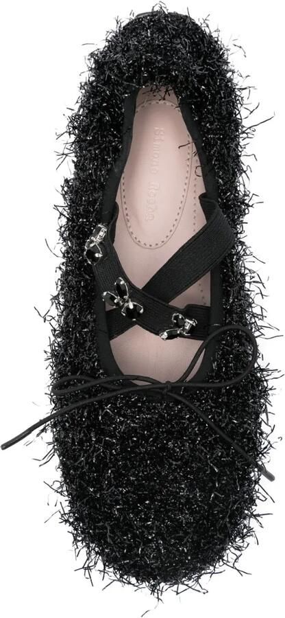 Simone Rocha Ballerina's met franje Zwart - Foto 2
