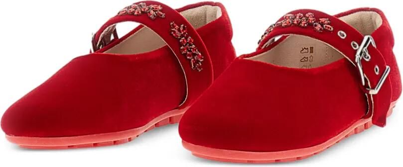 Simone Rocha Ballerina's met gespbandje en verfraaid met kristallen Rood - Foto 3
