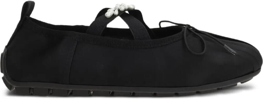 Simone Rocha Ballerina's verfraaid met imitatieparels Zwart