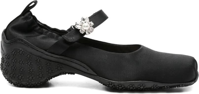 Simone Rocha Ballet sneakers met verfraaid bandje Zwart