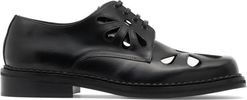 Simone Rocha Daisy loafers met uitgesneden details Zwart