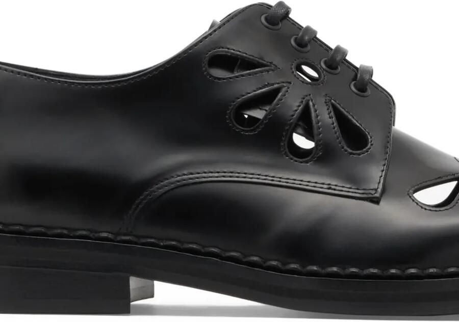 Simone Rocha Daisy loafers met uitgesneden details Zwart - Foto 2