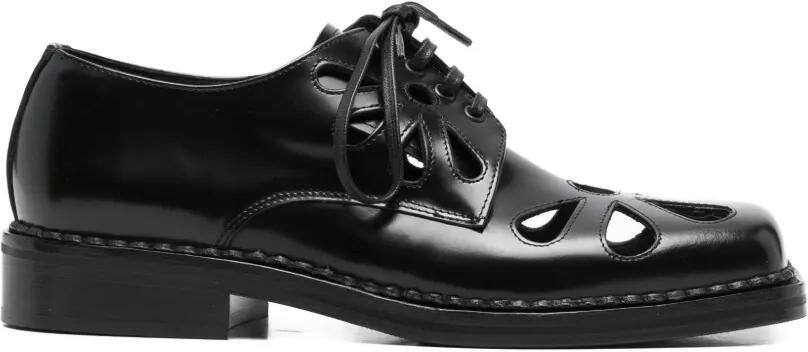 Simone Rocha Derby schoenen met uitgesneden details Zwart