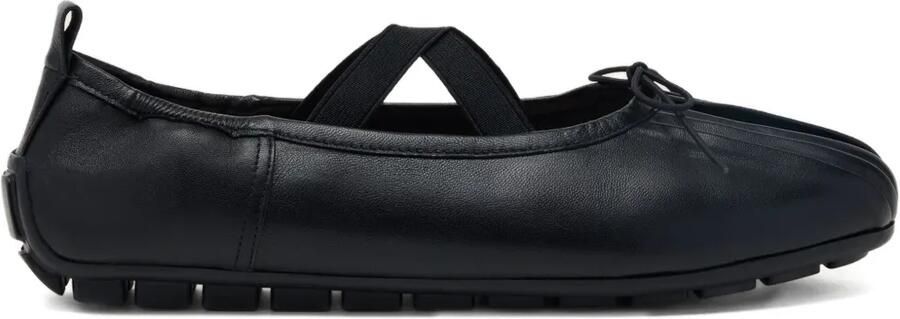 Simone Rocha Grip ballerina's met kruisbandjes Zwart