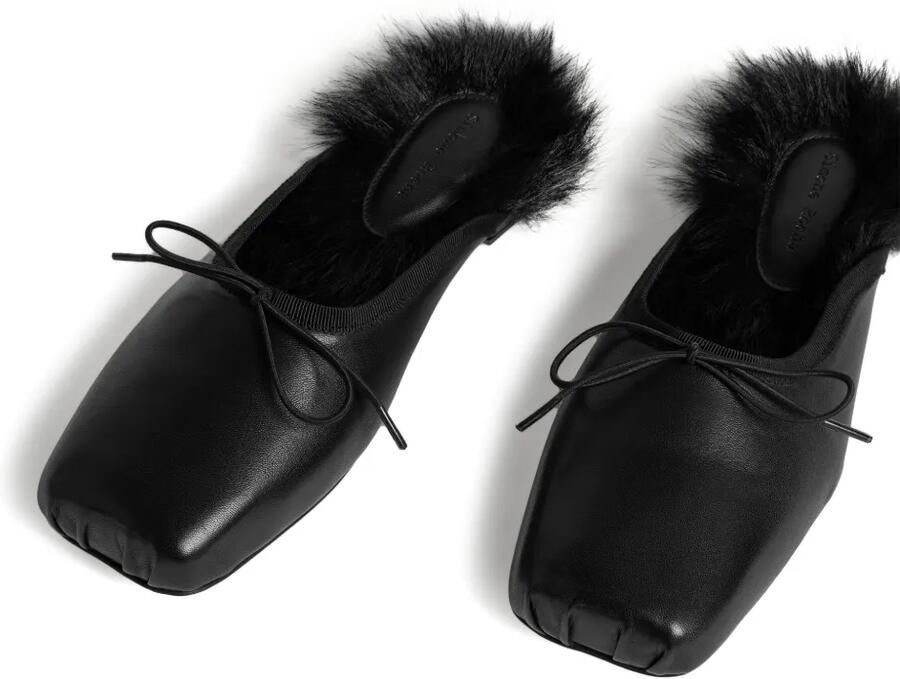 Simone Rocha Leren muiltjes Zwart - Foto 2